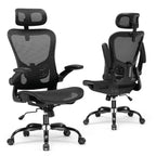 Chaise de bureau ergonomique appui tête réglable maille