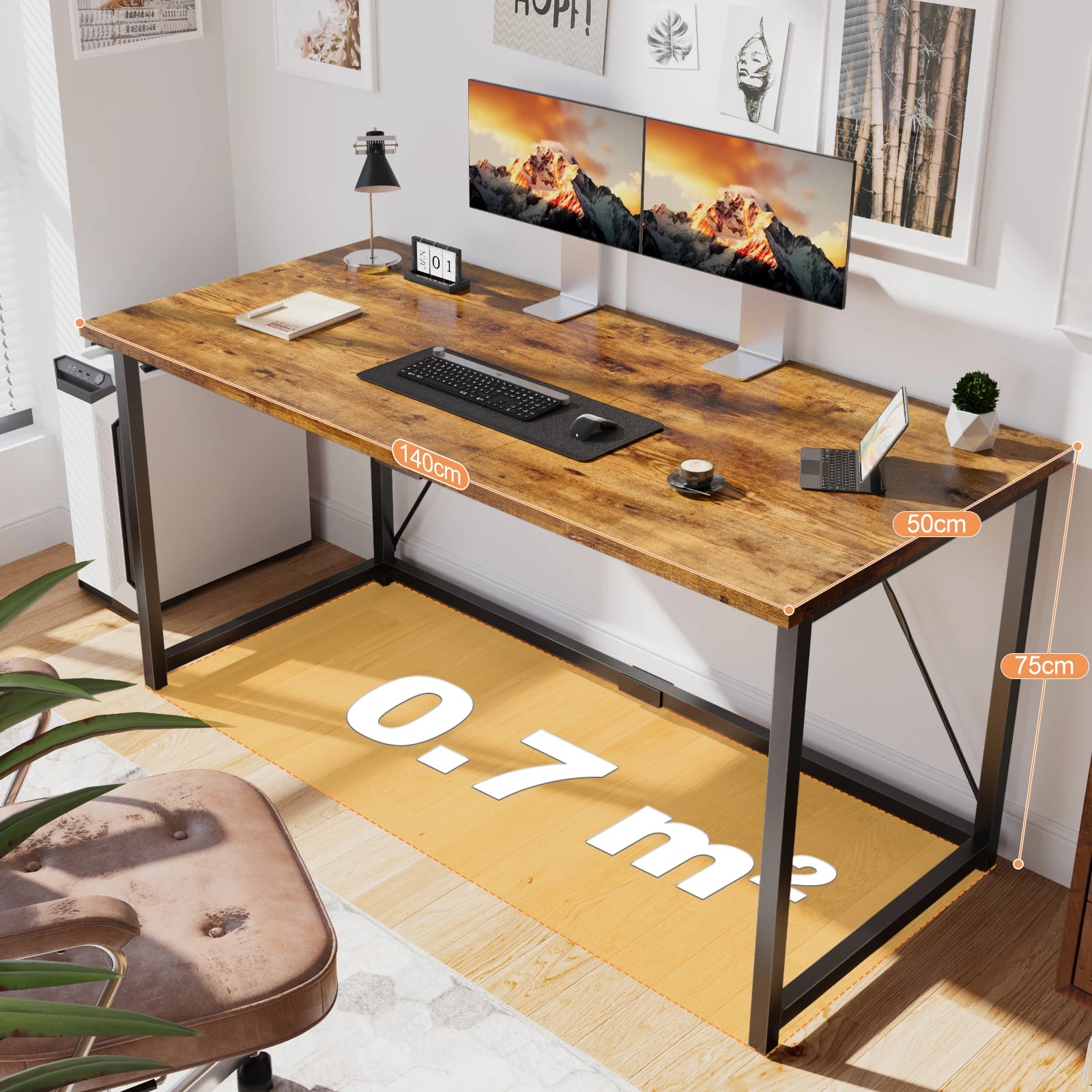 Bureau ergonomique réglable hauteur assis debout