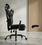 Chaise ergonomique soutien lombaire repose pied appui tête