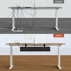 Goulotte rangement câble sous bureau sans perçage