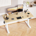 Bureau électrique réglable hauteur 140 cm mémoire USB